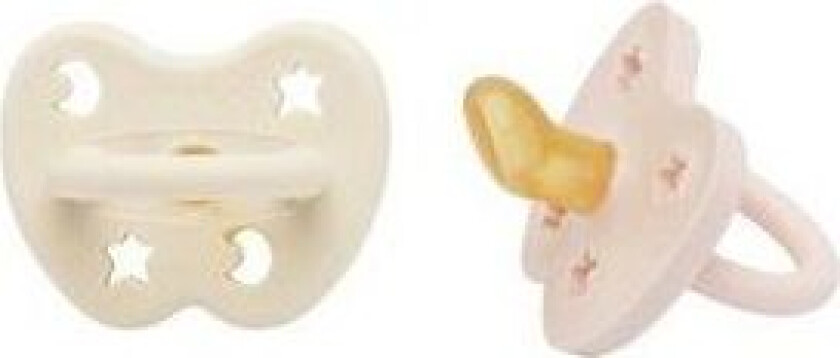 Smokk, 0-3 mdr, Ortodontisk, Powder Pink & Milky White - 2 stk.