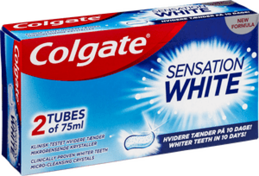 Sensation White Tannkrem - 2x75ml