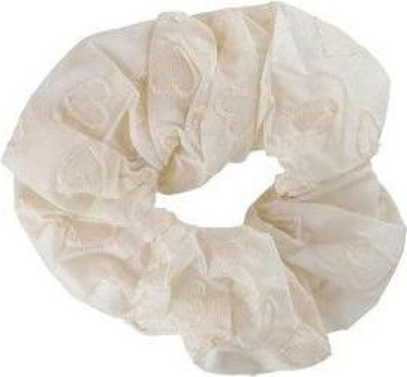 Manuella Scrunchie Hvit Hjerter - 1 stk.