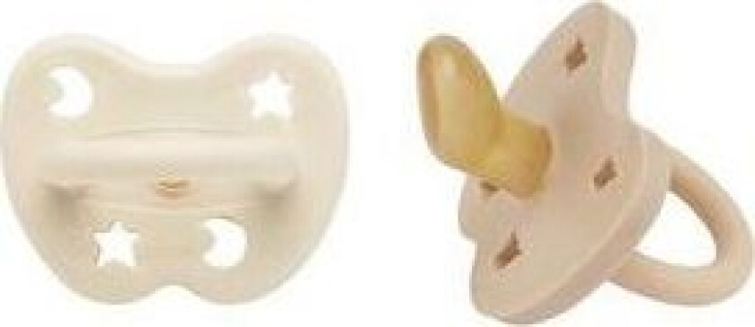 Smokk, 3-36 mdr, Ortodontisk, Milky White & Sand - 2 stk.