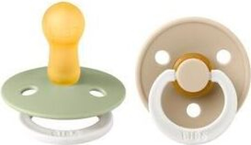 Colour Latex Rund Sage GLOW/Vanilla GLOW 2 pak - flere størrelser