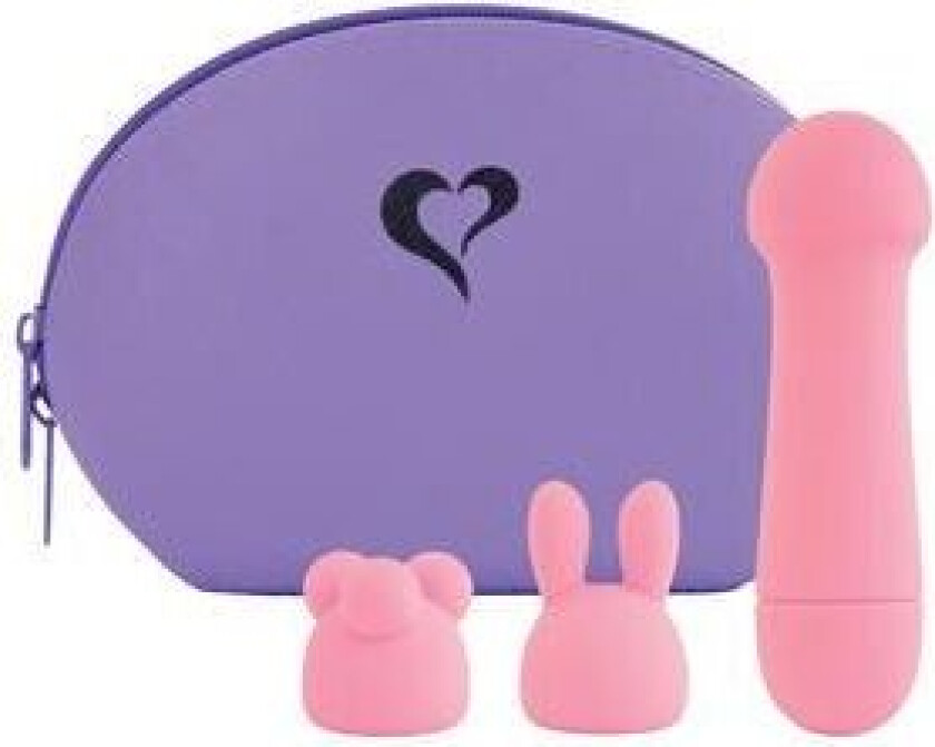 Bullet Vibrator m/2 ekstra hoder - Bunny