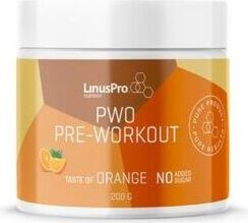 LinusPro PURE PWO Appelsin - 200 g.