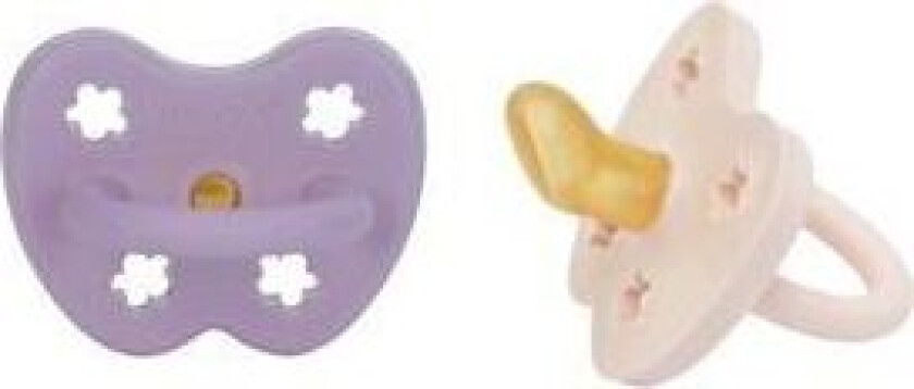 Smokk, 3-36 mdr, Ortodontisk, Lavendel & Powder Pink - 2 stk.