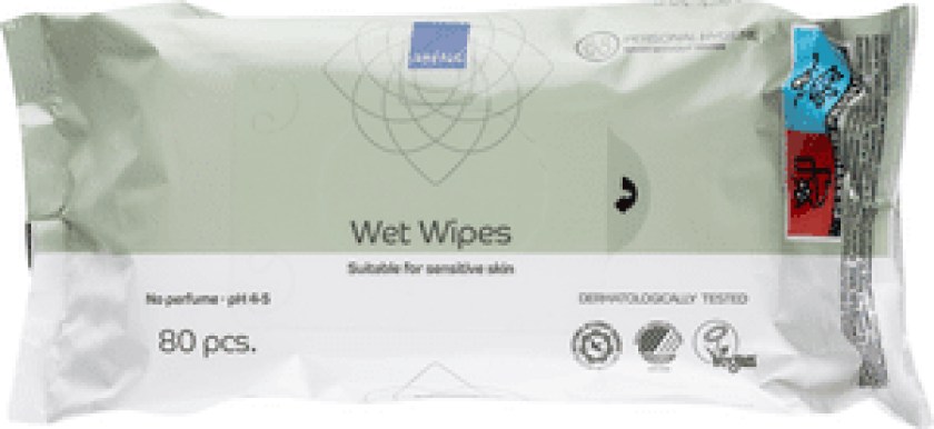 våtservietter17x20 cm - 80 stk.