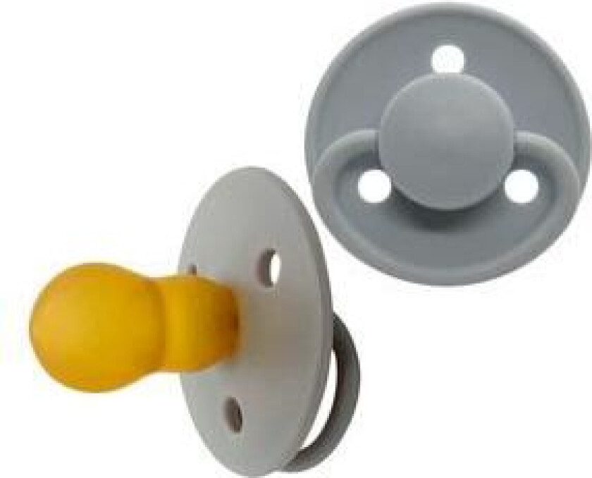 Lateks smokk 6 mnd+, Grå - 2 stk