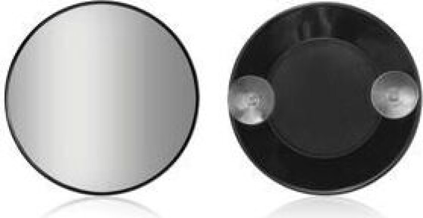 GJ speil med sugekopp, svart - 1 stk.