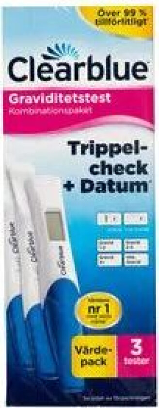 Triple Check Graviditetstest - 3 stk.