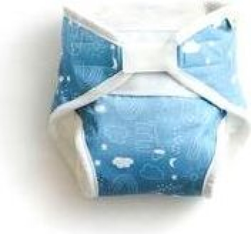 Bilde av Vimse All-in-One Diaper Blue Teddy - Flere størrelser