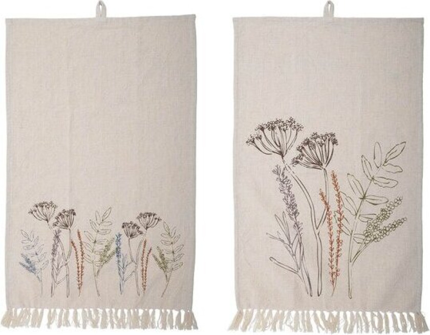 Bea kjøkkenhåndkle 70x45 cm 2 stk natur