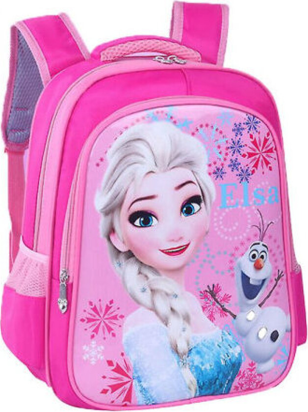 Frossen Elsa Trykk Ryggsekk Barn Gutter Jenter Gave Y Rosa Pink