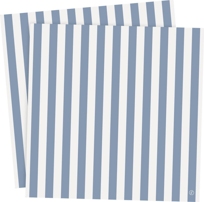 Ernst servietter, stripete 33x33 cm 20 pk Lys blå-hvit