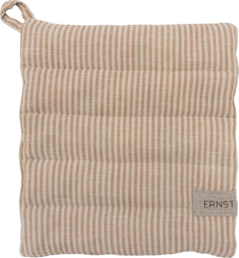 Ernst gryteklut stripete 23x25 cm Karamell-beige