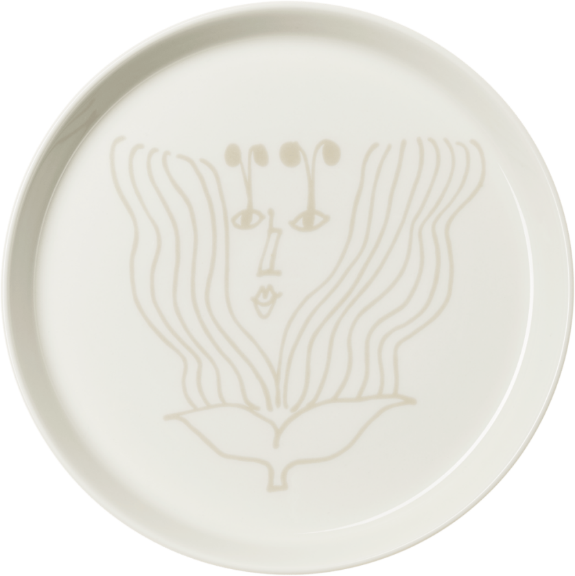 Puutarhurit tallerken Ø19 cm Beige