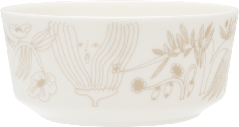 Puutarhurit skål Ø13 cm Beige