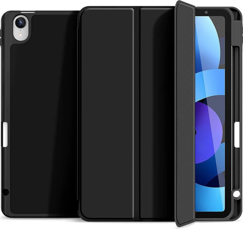 Trifold Deksel med stativ til iPad Pro 2021 - Svart