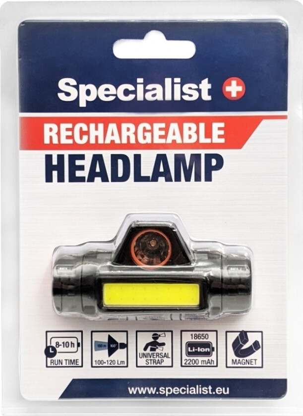 Spesialist+ Hovedlyskaster 120Lm