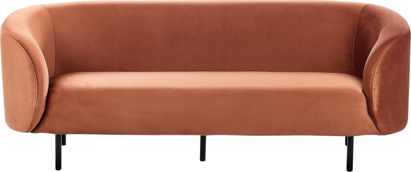 Tuka Sofa 3-seter - Svart/Oransje