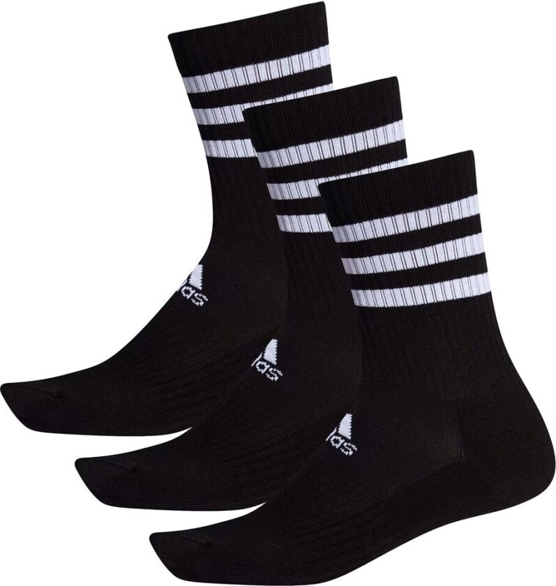 3-Stripes Cushion Crew 3-Pack, Sokker