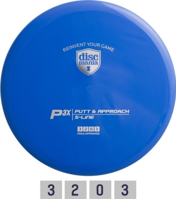 Discgolf Discmania Putter S-Line P3x Blågrønn 3/2/0/3