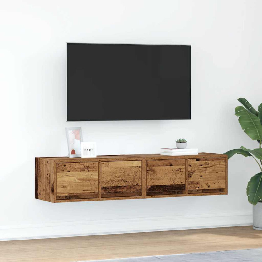 TV-benker 2 stk gammelt tre 60x31x25,5 cm konstruert tre