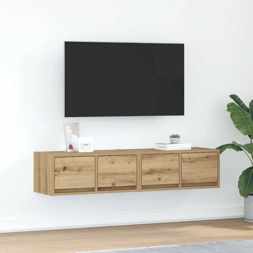 TV-benker 2 stk artisan eik 60x31x25,5 cm konstruert tre