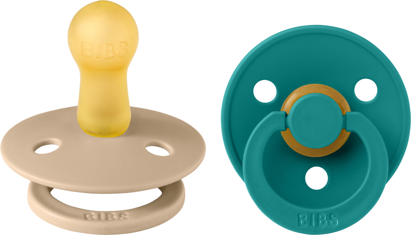 Pacifier Colour 2 PACK - Taupe/Scuba - Size 2