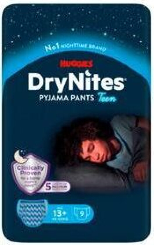 Huggies DryNites Boy 13+ år - 9 stk.