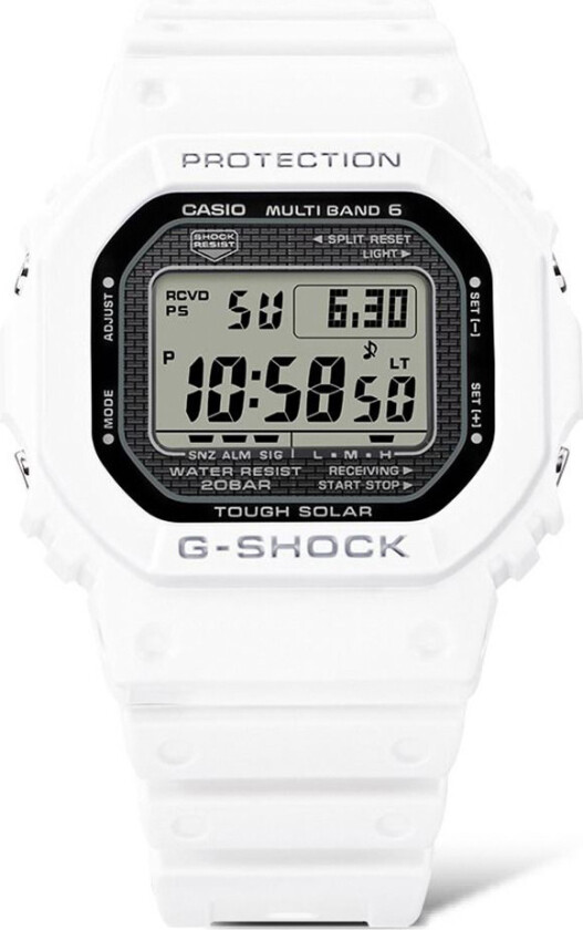 G-Shock Heritage Series GW-5000HS-7ER - Digital - Hvit - Herreklokker - Resin - Mineral