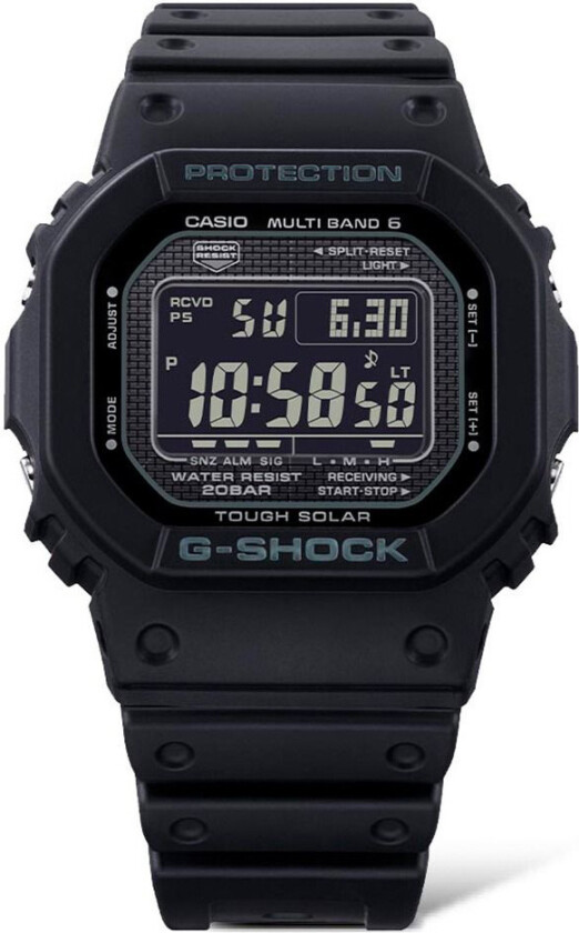 G-Shock Heritage Series GW-5000HS-1ER - Digital - Sort - Herreklokker - Resin - Mineral