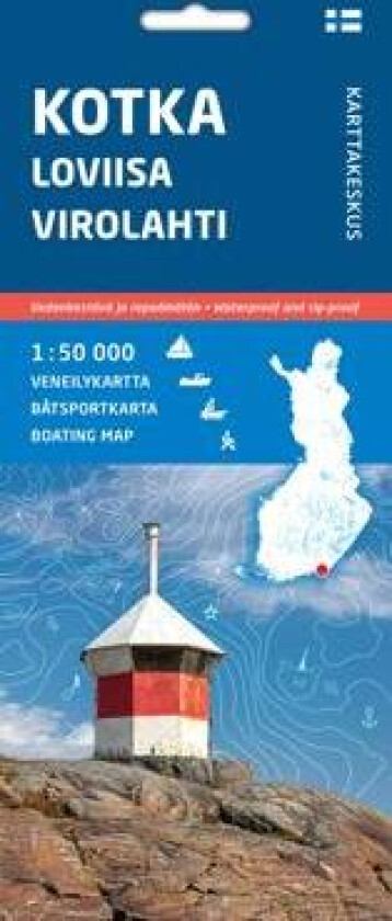Kotka Loviisa Virolahti, veneilykartta 1:50 000