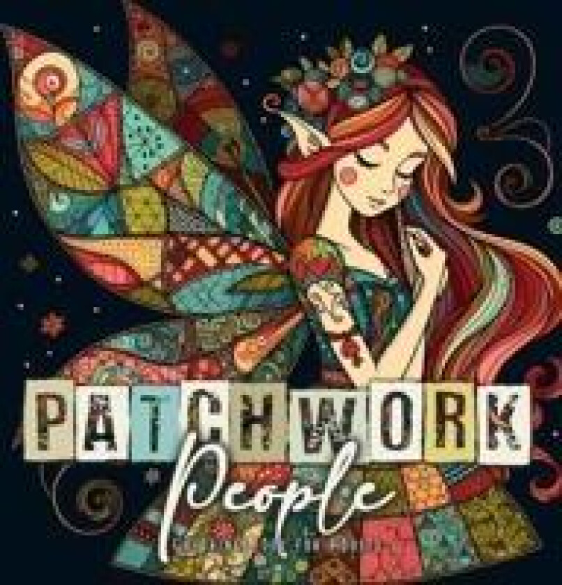 Patchwork People Coloring Book for Adults