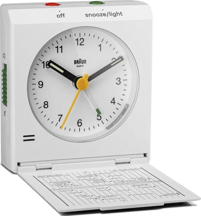 Bc05w Kvarts Sammenleggbar Vekkerklokke (67705)