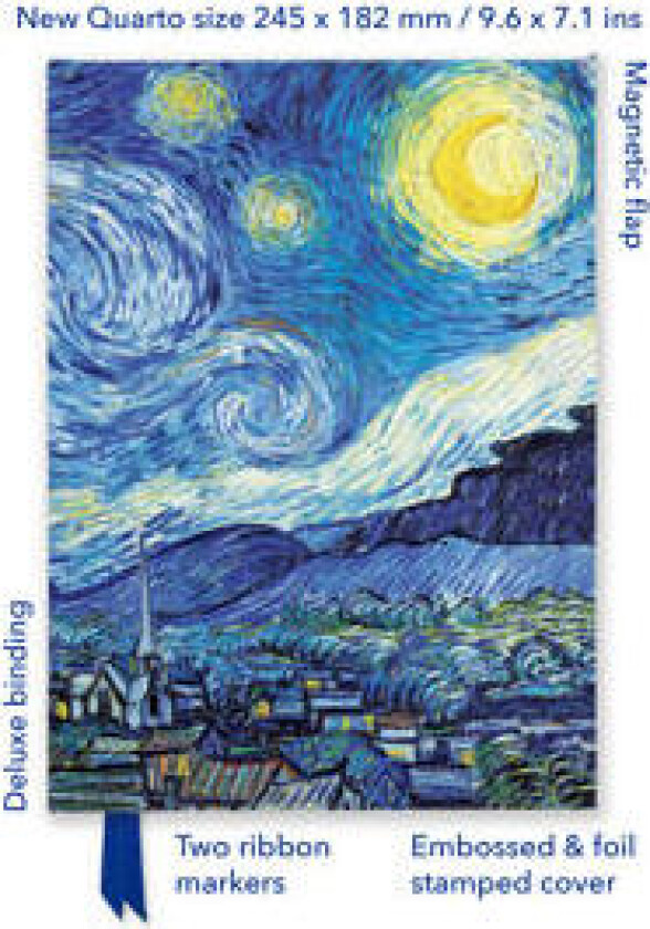 Vincent van Gogh: The Starry Night (Foiled Quarto Journal)