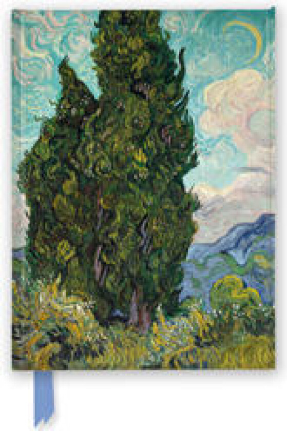 Vincent van Gogh: Cypresses (Foiled Journal)