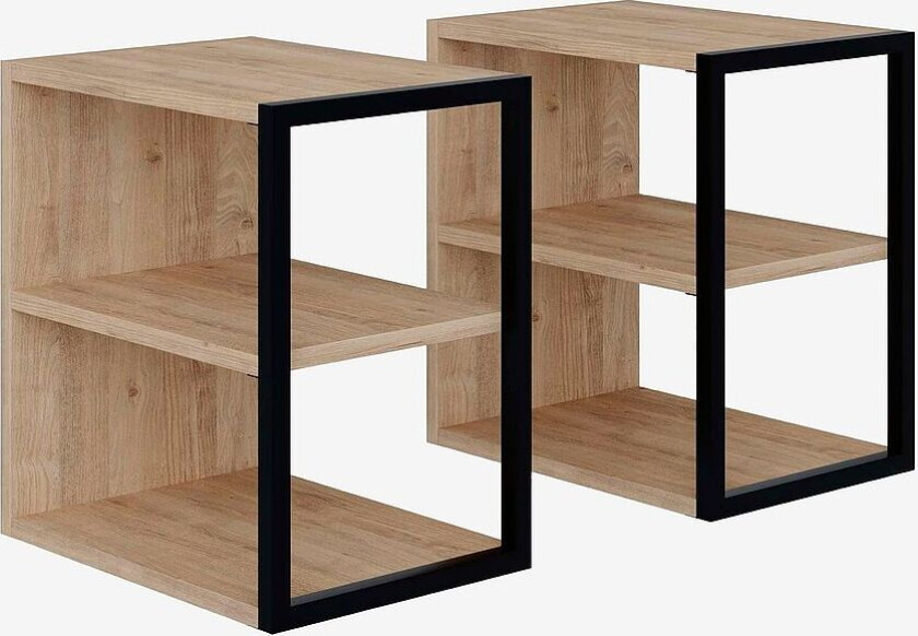 Sidebord sett Enzo, Brun