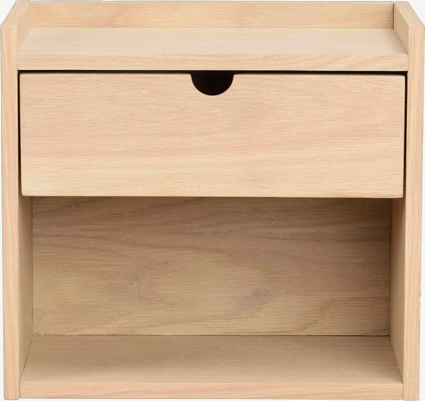 Veggskap/sengebord Hillmond, Hvit