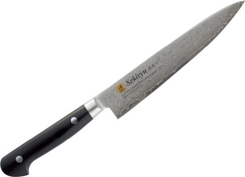 Damask grønnsakskniv 15 cm svart