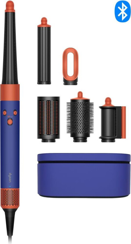 Airwrap i.d.™ Straight+Wavy multi-styler og hårføner (Vinca Blue/Topaz)
