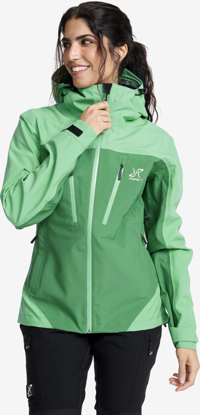 Silence Proshell 3L Jacket Dame Green Spruce/Pine Green, Størrelse:2XL - Skalljakke, Turjakke & Vindjakke