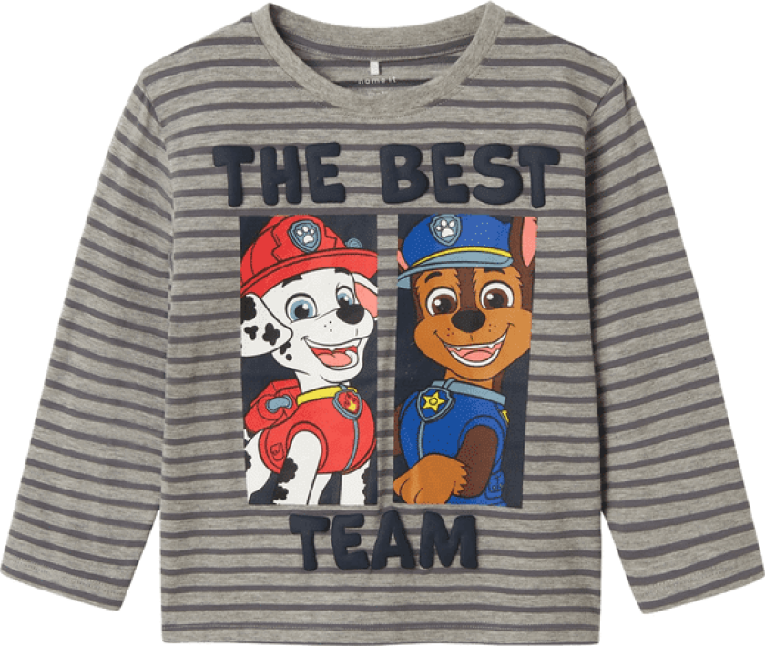 Name It Nmmjasper Paw Patrol genser, Grey Melange