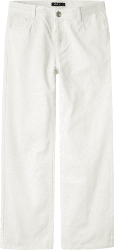 Nlftazza straight-fit jeans til barn, Bright White