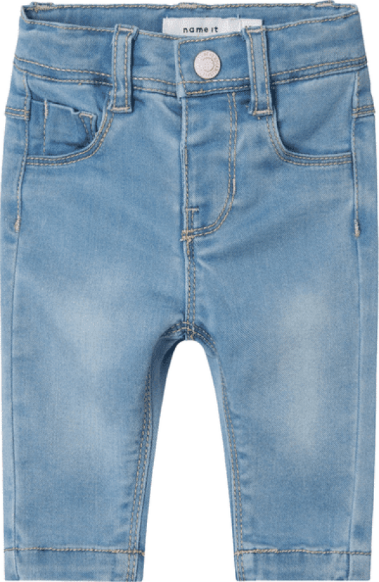 Name It Nbfsalli Slim Jeans til baby, Light Blue Denim