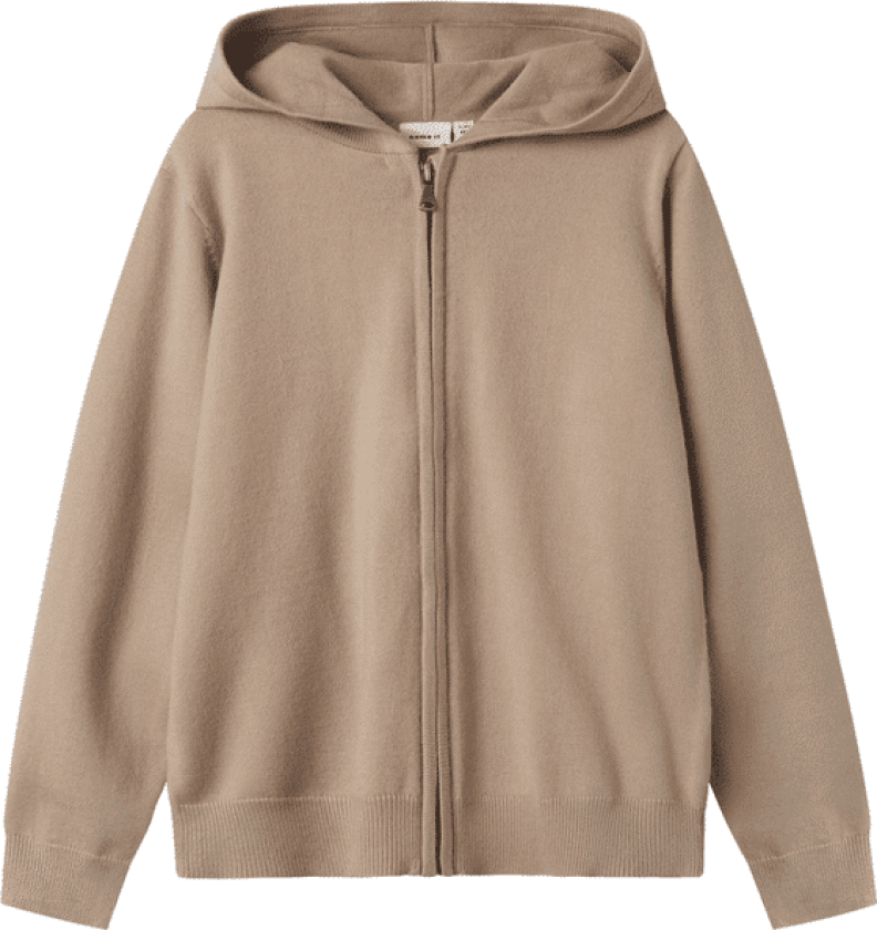 Bilde av Name It strikket zip-genser til barn, Pure Cashmere