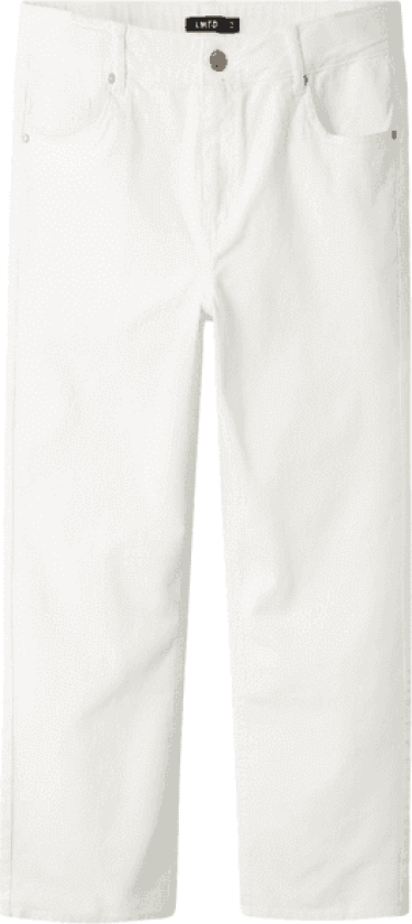 Nlmtazza Dad Straight jeans til barn, Bright White