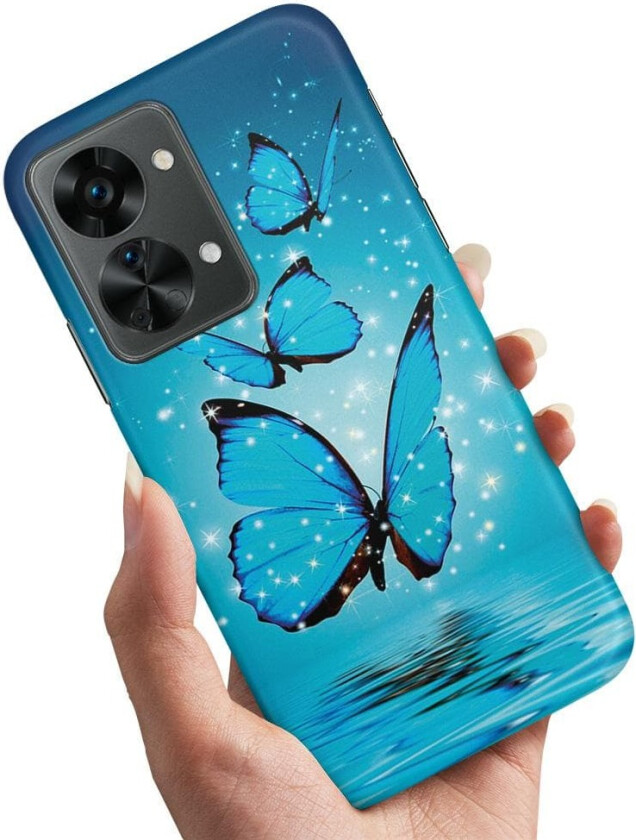 OnePlus Nord 2T - Deksel/Mobildeksel Glitrende Sommerfugler