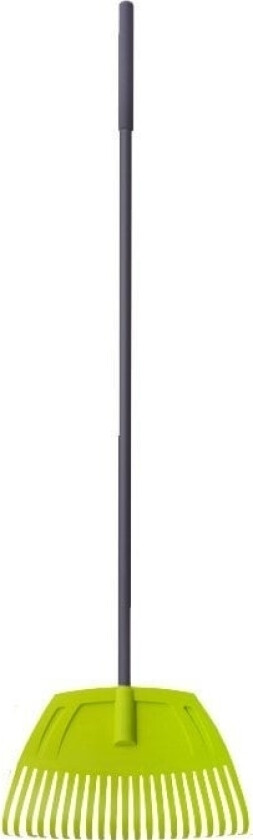 Plastic Leaf Rake, 21T, Steel Handle 1630Mm