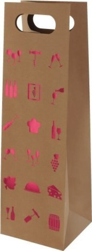 Susycard Gavepose Kraft 13X42x13cm Vinrød Fsc 5 Stk.