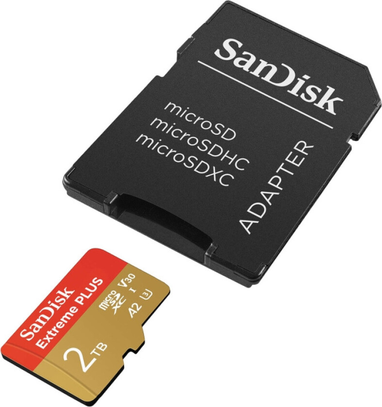 Minnekort MicroSDXC Extreme Plus 2TB UHS-I Med Adapter