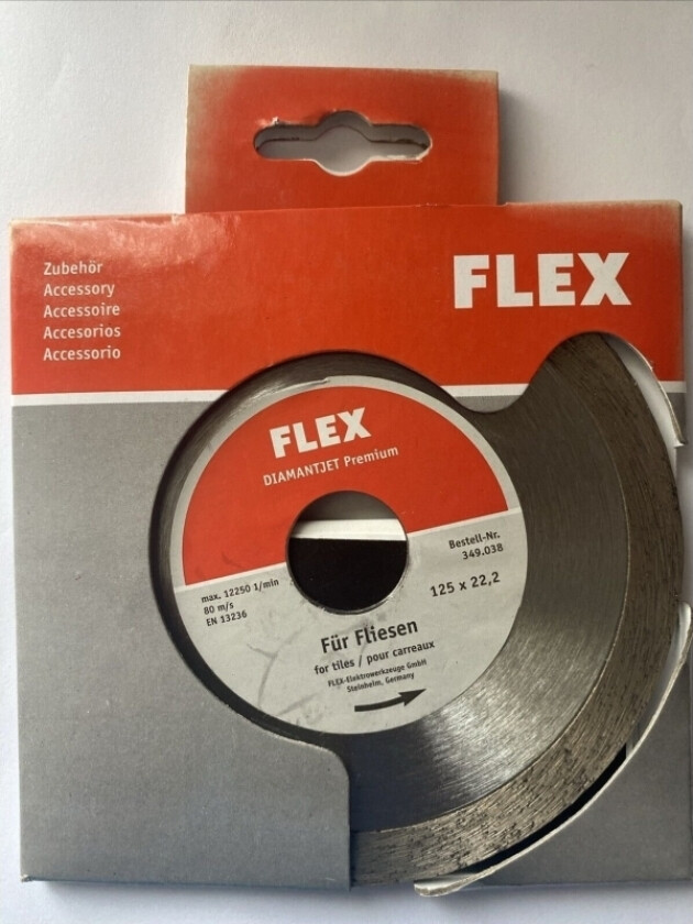 Diamantskive For Keramikk Flex 125X22,2Mm